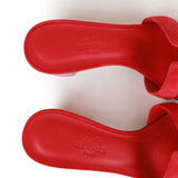 Hermes Oasis Sandals Rose Framboise Gradient Heels 35