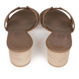 Hermès Oasis Etoupe Sandals Brown Leather ref.586622 - Joli Closet