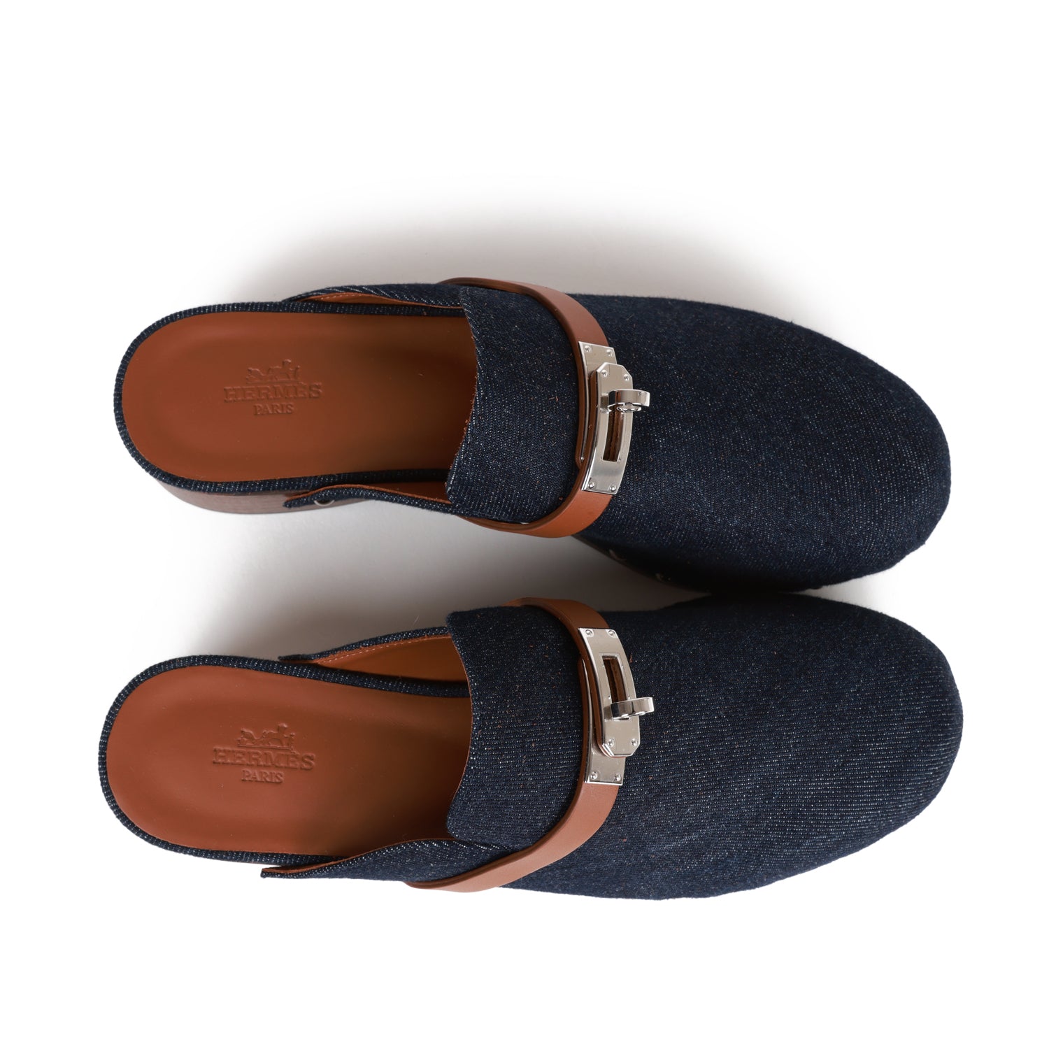 Mules sandales Femme Double Bride Bleu Mules sandales Femme Double Bride Bleu