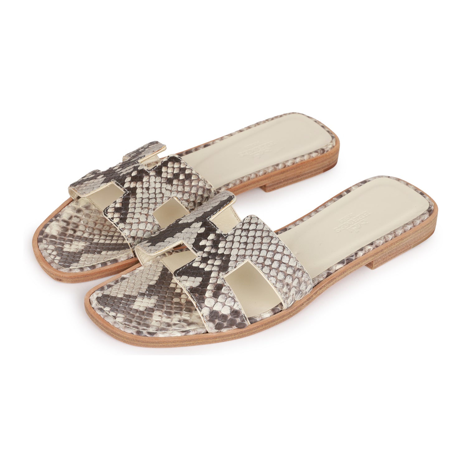 Hermies Python Hermes Oran Sandals Natural Python 37
