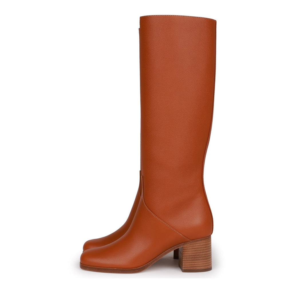 Hermes Foulee 60 Tall Boots Gold Epsom 36.5 – Madison Avenue Couture