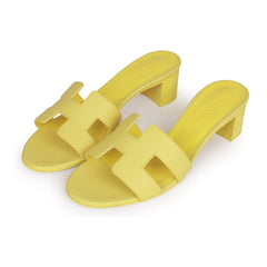 Hermes Oasis Sandals Lime Epsom 37 EU