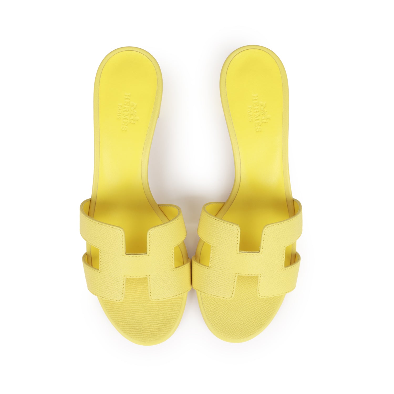 Oasis Sandal Epsom Calfskin Lemon