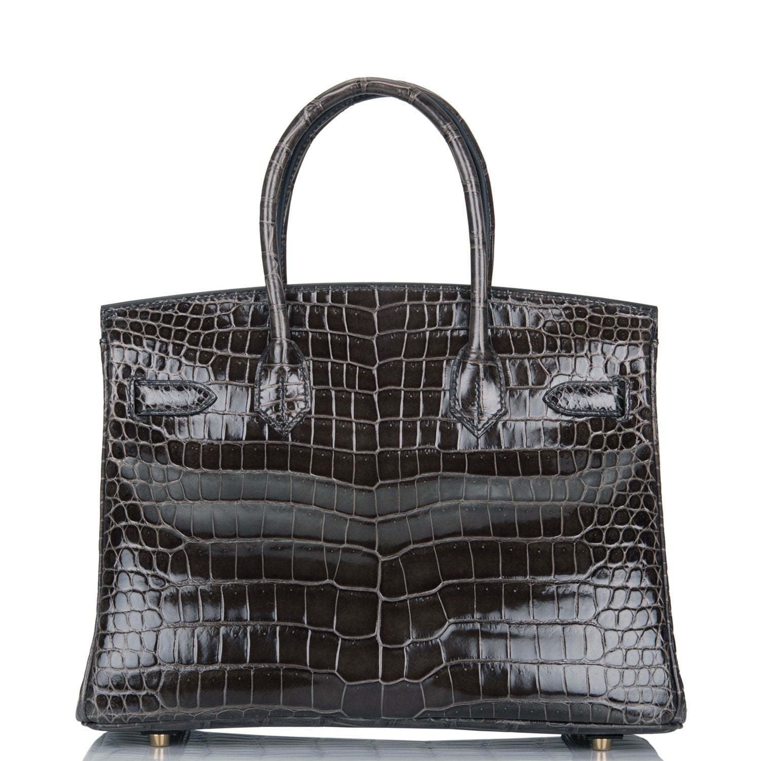 Hermes Graphite Porosus Crocodile Birkin 30cm Gold Hardware – Madison ...