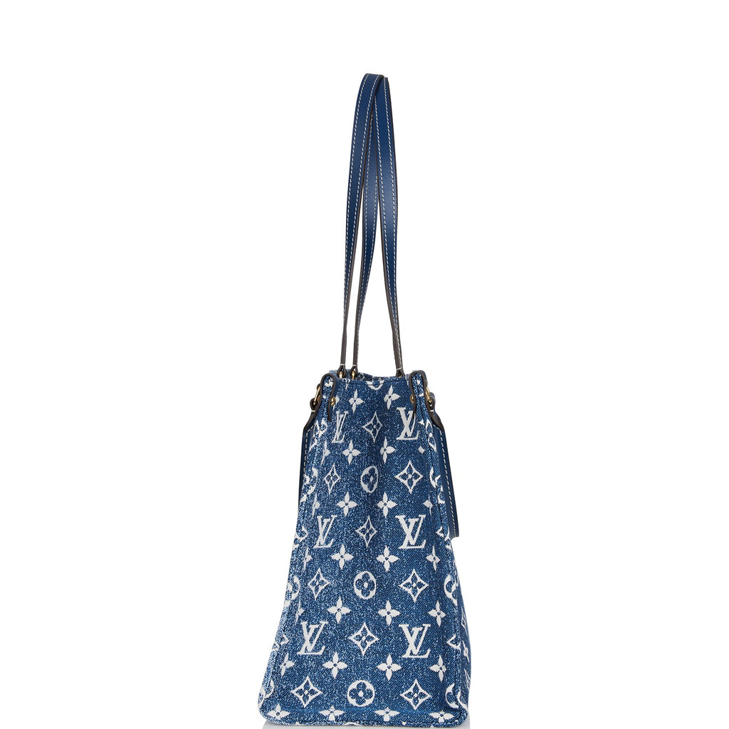 Louis Vuitton Blue Denim Monogram OnTheGo MM – Madison Avenue Couture