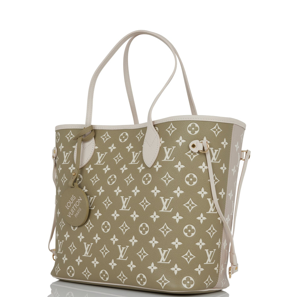 Louis Vuitton Neverfull MM Pink in Coated Canvas with Gold-tone - US