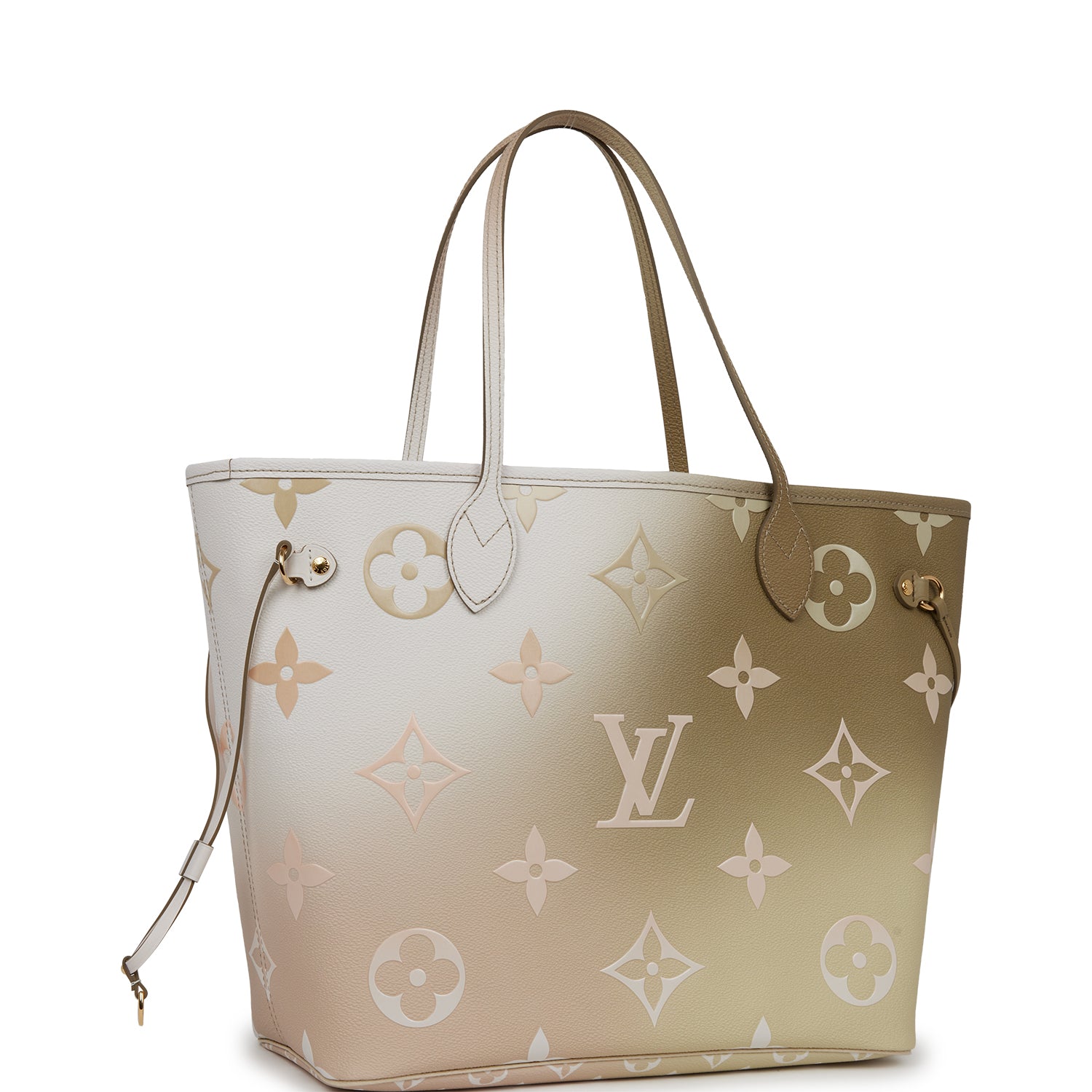 Louis Vuitton Spring in the City Khaki and Beige Empreinte Neverfull MM