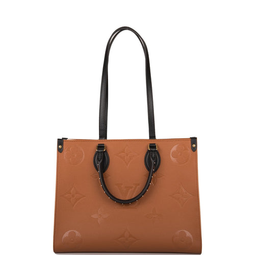 Louis Vuitton Caramel Wild At Heart Empreinte Giant Monogram OnTheGo MM
