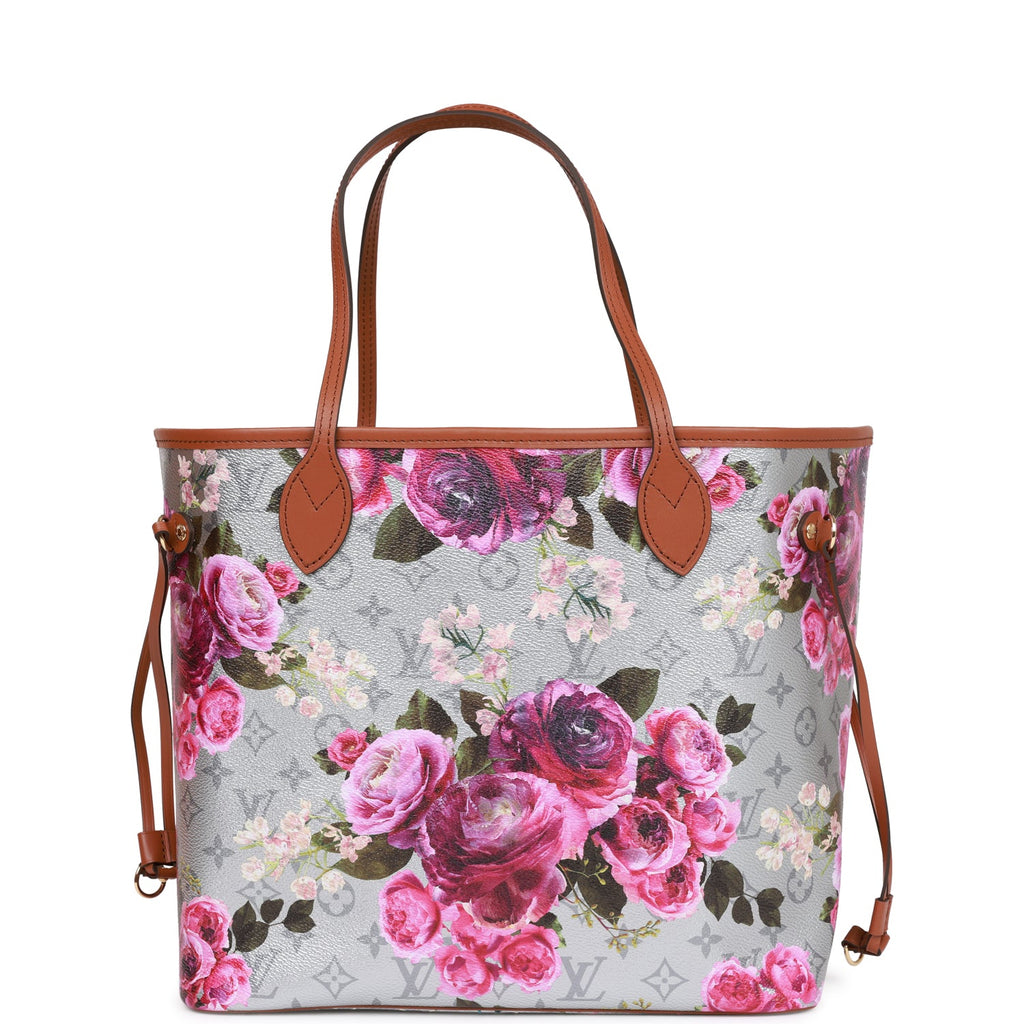 Louis Vuitton Garden Neverfull MM Monogram Giant Flower Bag **No Pouch