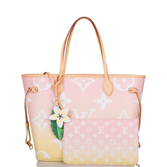 LOUIS VUITTON Monogram Giant By The Pool Neverfull MM Light Pink