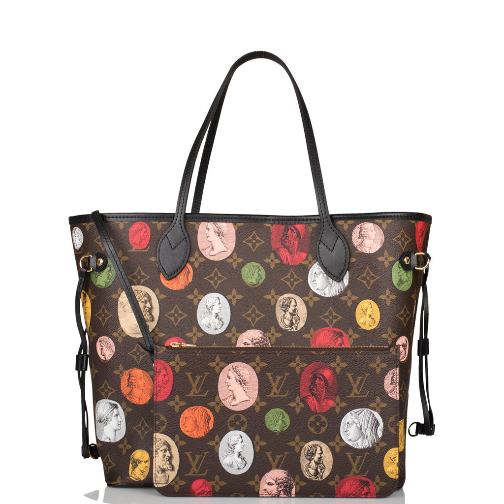 Louis Vuitton x Fornasetti Onthego MM Monogram Cameo in Coated