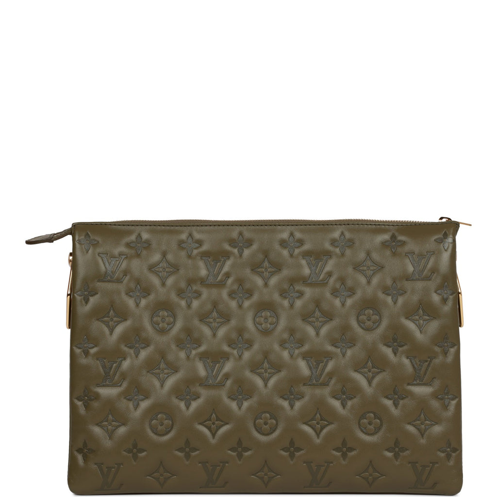 Coussin leather handbag Louis Vuitton Green in Leather - 28004217