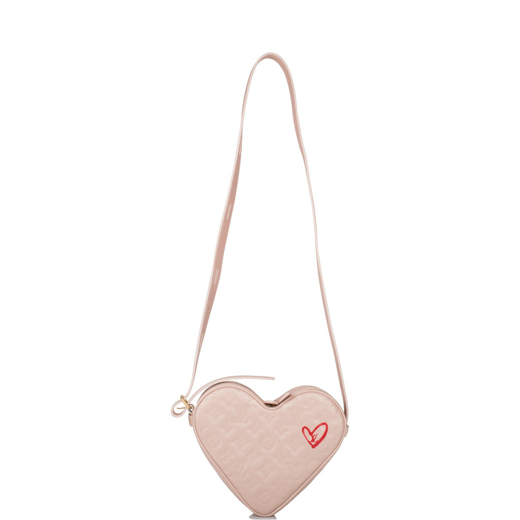 Louis Vuitton Fall in Love Embossed Lambskin Sac Coeur Heartbox in Lig –  Old Trends New Trends