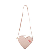 Authentic New Louis Vuitton Limited Edition Metallic Pink Embossed Lambskin Fall in Love Sac Coeur Bag