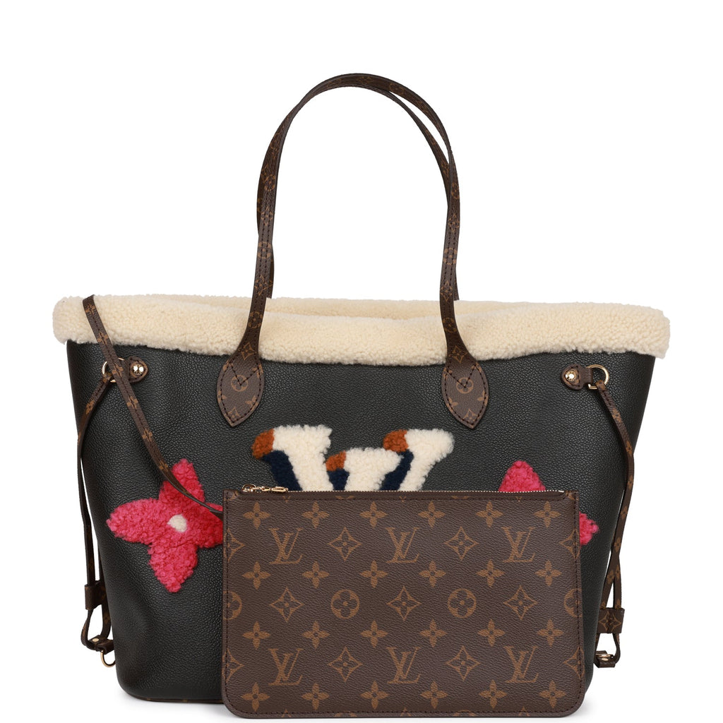 Louis Vuitton Teddy Monogram Shearling Neverfull MM – Madison Avenue Couture