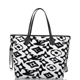 Louis Vuitton x UF Black and White Tufted Monogram Neverfull MM
