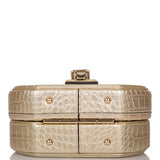 Louis Vuitton Gold Matte Alligator Petite Boite Chapeau