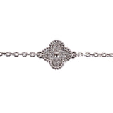 Van Cleef & Arpels Sweet Alhambra 18k White Gold 6 Motif Diamond Bracelet