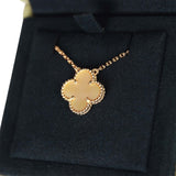 Van Cleef & Arpels Limited Edition Vintage Alhambra 18k Gold and Mother of Pearl Princess Grace Pendant Necklace