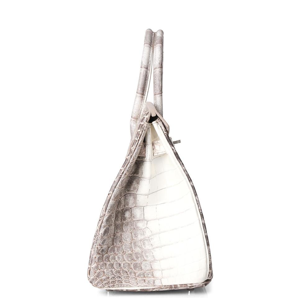 Hermes Birkin 30 Himalaya Niloticus Crocodile Diamond Encrusted Hardwa –  Madison Avenue Couture