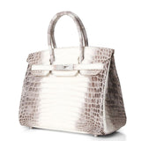 Hermès Black Crocodile 30cm Diamond Encrusted Birkin Bag (Pre